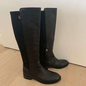 Tory Burch Black Selden Riding Boots size 6